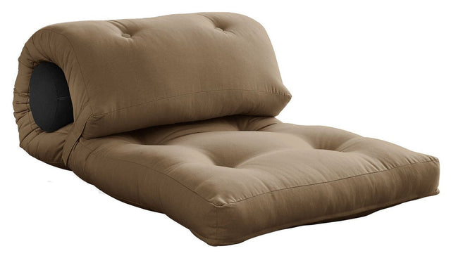 Wrap Futon, Dark Grey/Mocca - Unoliving.com