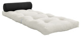 Wrap Futon, Dark Grey/Offwhite - Unoliving.com