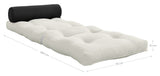 Wrap Futon, Dark Grey/Offwhite - Unoliving.com