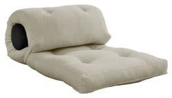 Wrap Futon, Linen/Dark Grey - Unoliving.com