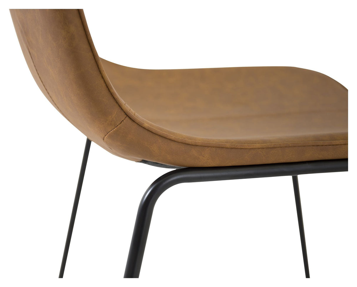 X-Chair Spisebordsstol, Brun Kunstlæder - Unoliving.com