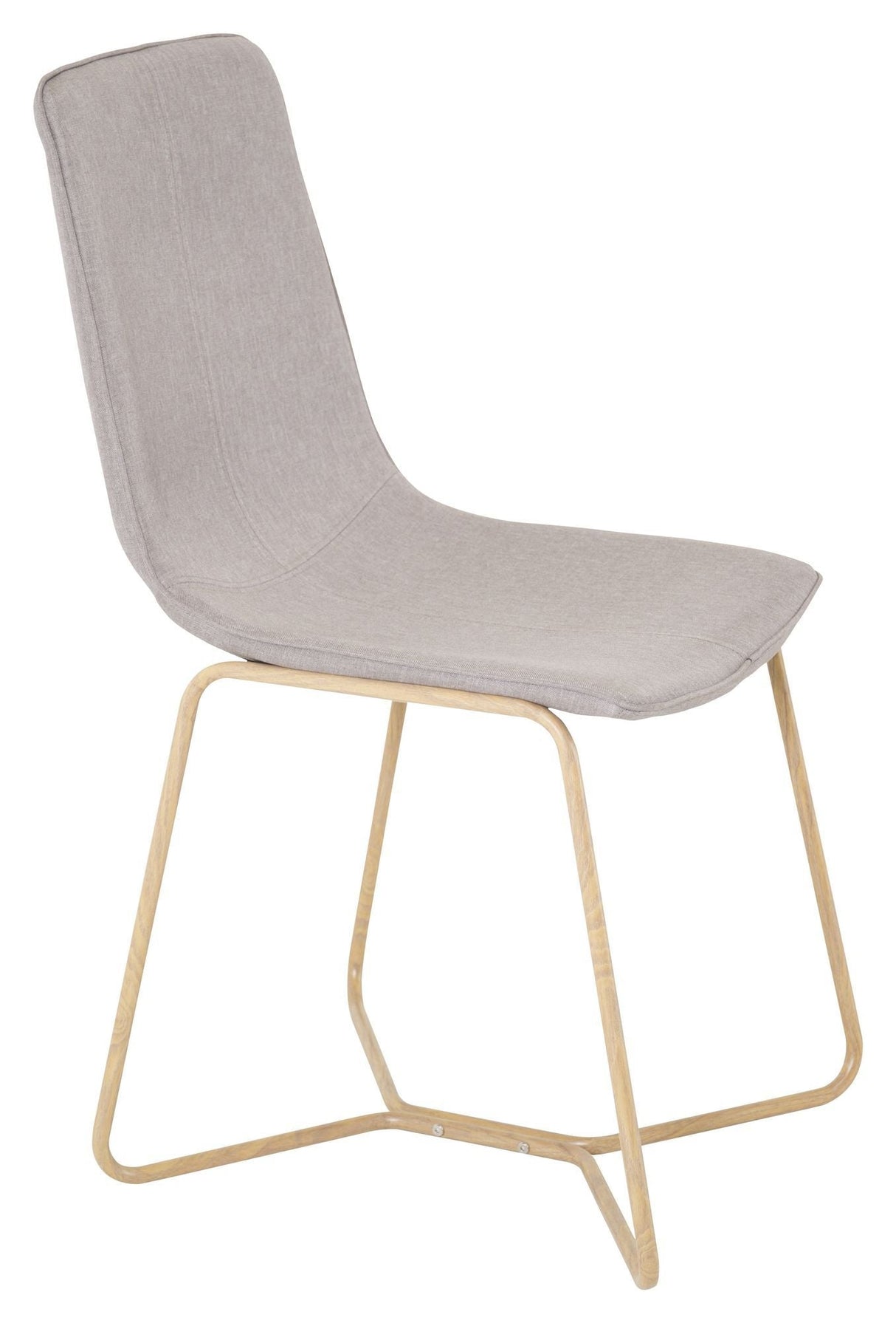 X-Chair Spisebordsstol, Grå Stof, ege-look - Unoliving.com