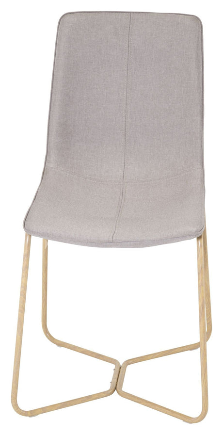 X-Chair Spisebordsstol, Grå Stof, ege-look - Unoliving.com