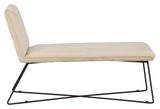 X-lounge Daybed - Beige fløjl - Unoliving.com