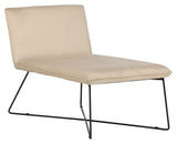 X-lounge Daybed - Beige fløjl - Unoliving.com