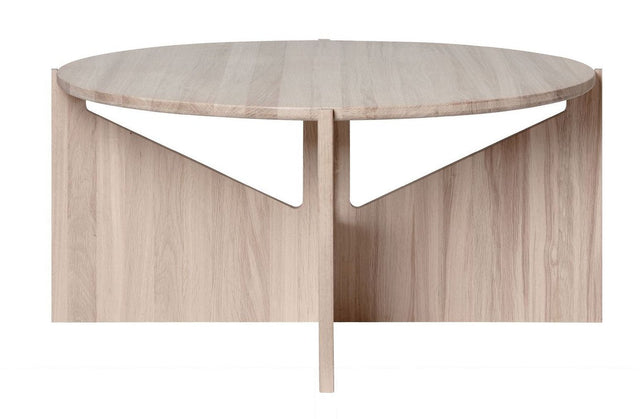 XL table, Sofabord, Natur olieret eg, Ø78 - Unoliving.com