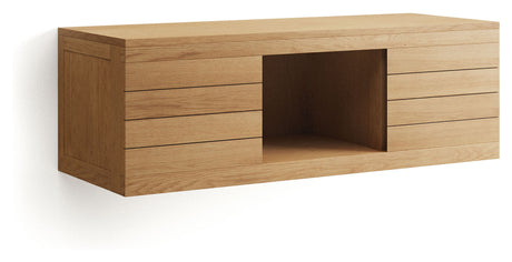 YENIT Underskab til badeværelse, Natur, Teak, 120x45x40 - Unoliving.com