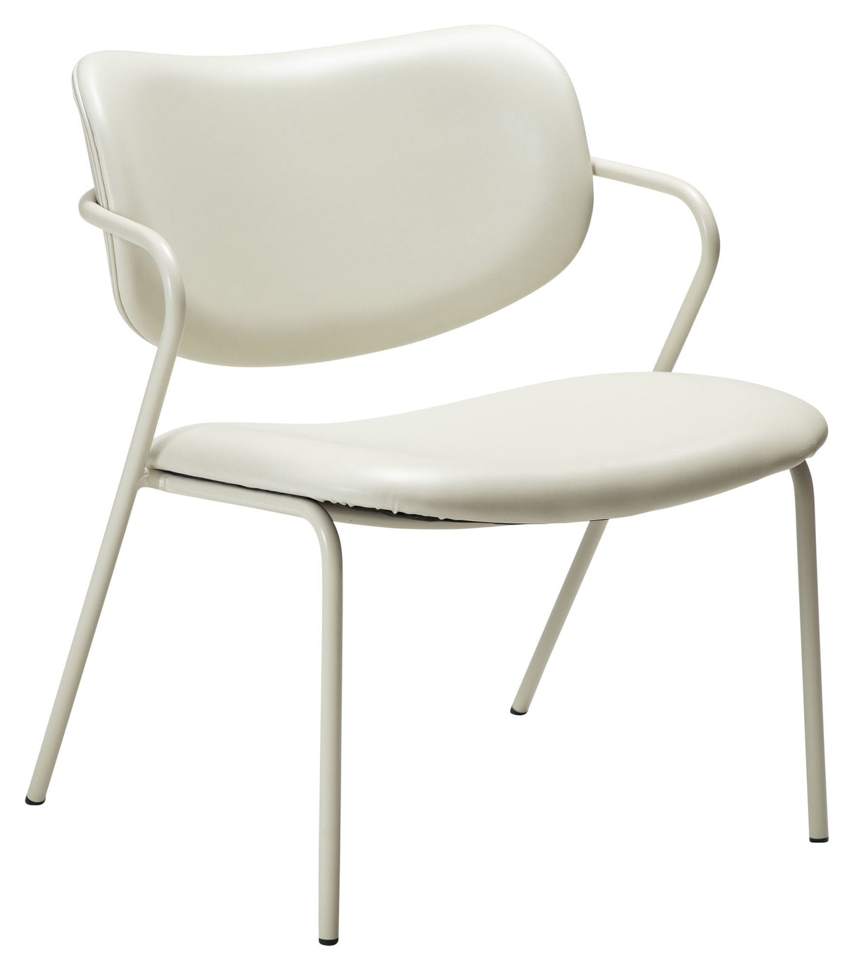 ZED Loungestol, Hvid/Beige - Unoliving.com