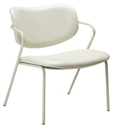 ZED Loungestol, Hvid/Beige - Unoliving.com