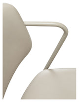 ZED Spisebordsstol, Hvid/Beige - Unoliving.com