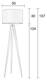 Zuiver Tripod Gulvlampe - Hvid - Unoliving.com