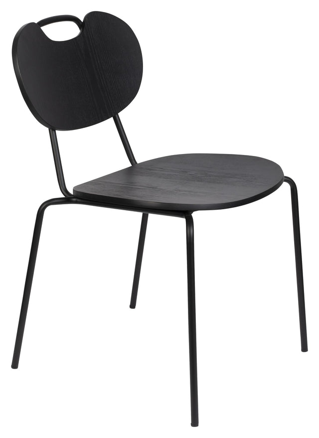 homii Aspen Spisebordsstol - Sort - Unoliving.com