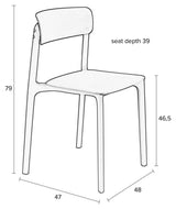 homii Clive Spisebordsstol, Lys Brun - Unoliving.com