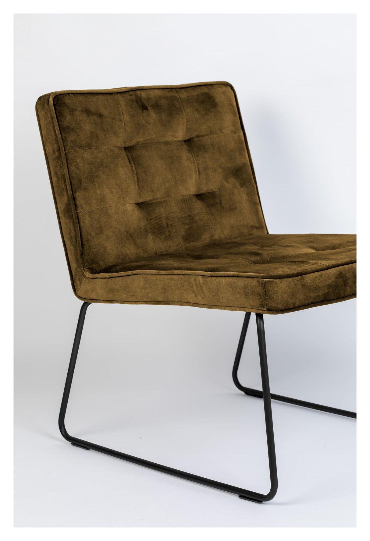 homii Clark Loungestol, Gold/Yellow - Unoliving.com