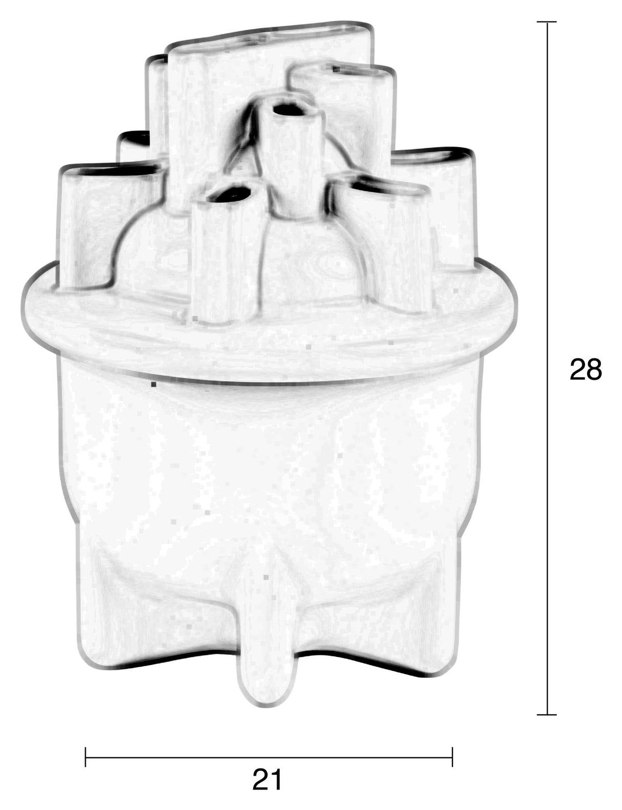 Zuiver Bassin Vase S - Hvid - Unoliving.com