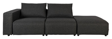 Zuiver Breeze Outdoor 3-pers. Sofa venstrevendt - Mørkegrå