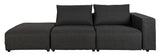 Zuiver Breeze Outdoor 3-pers. Sofa højrevendt - Mørkegrå