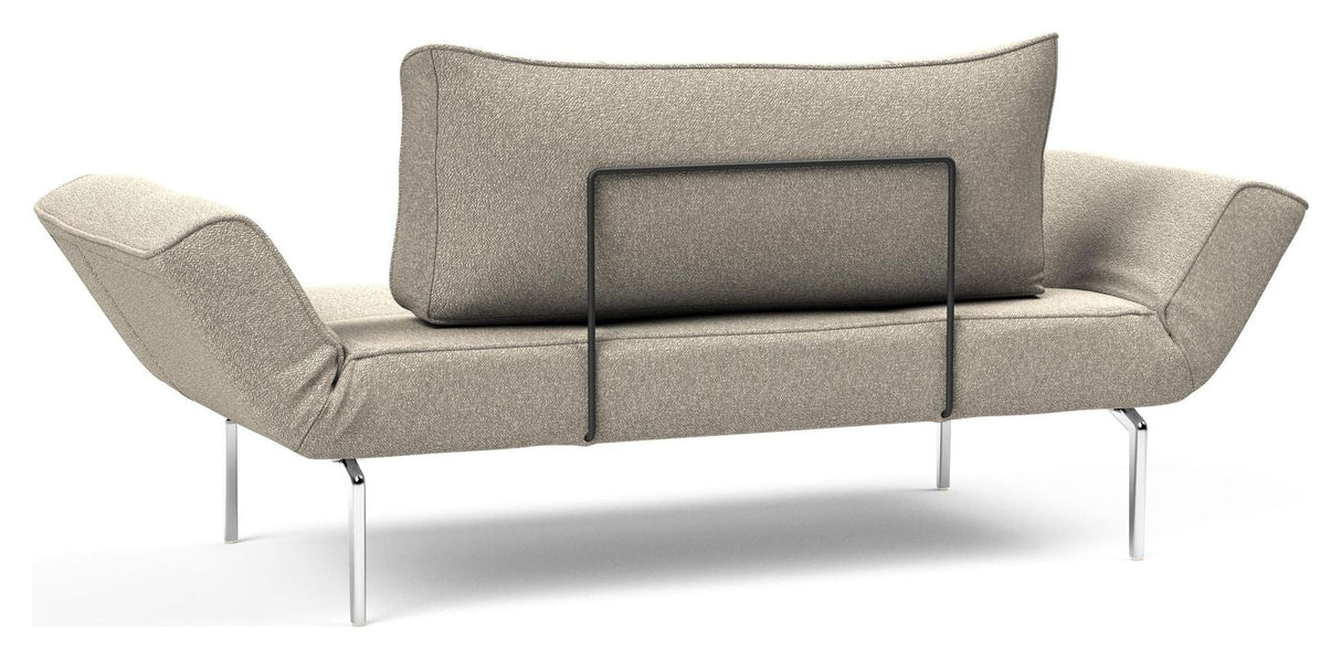 Zeal Straw Daybed, Bouclé/Beige - Unoliving.com