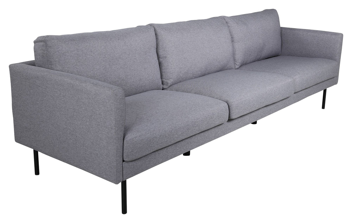 Zoom 3-pers. Sofa, Grå Stof - Unoliving.com