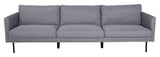 Zoom 3-pers. Sofa, Grå Stof - Unoliving.com