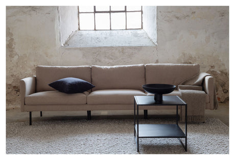 Zoom 3-pers. Sofa, Lysebrun Stof - Unoliving.com