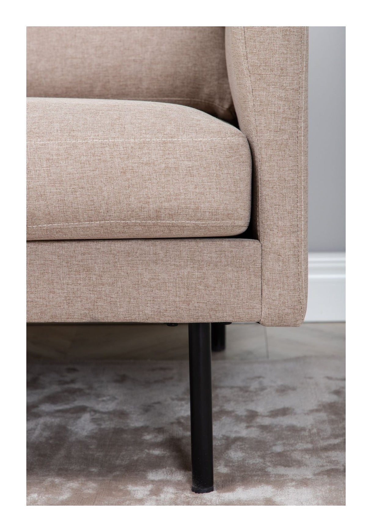 Zoom Lænestol, Polyester, Beige - Unoliving.com