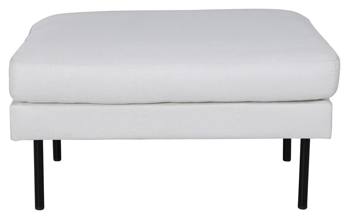 Zoom Ottoman, Offwhite velour - Unoliving.com