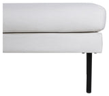 Zoom Ottoman, Offwhite velour - Unoliving.com