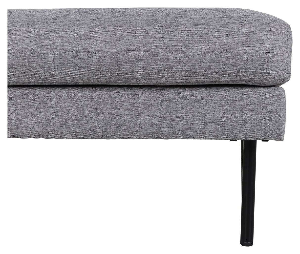 Zoom Ottoman, Stålgrå velour - Unoliving.com