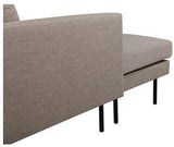 Zoom U-Sofa, Beige Stof - Unoliving.com