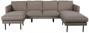 Zoom U-Sofa, Beige Stof - Unoliving.com