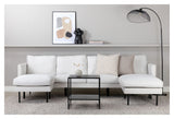 Zoom U-Sofa, Offwhite Stof - Unoliving.com