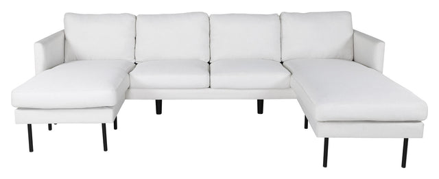 Zoom U-Sofa, Offwhite Stof - Unoliving.com