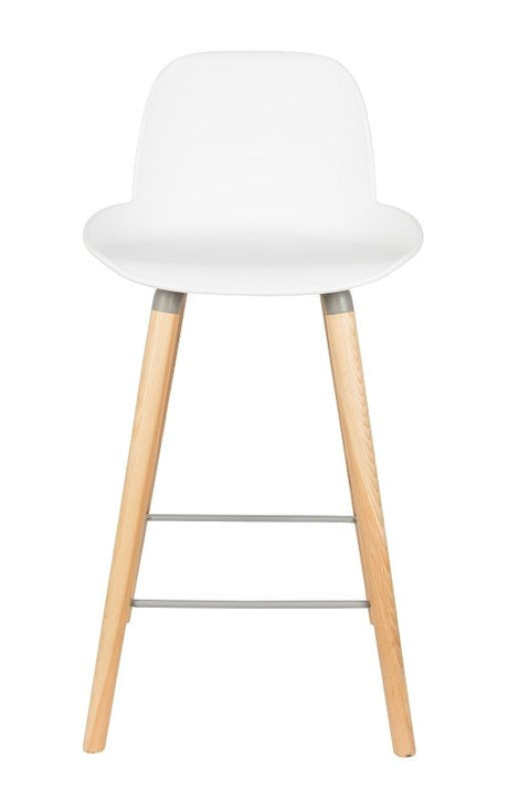 Zuiver Albert Kuip barstol - Hvid, SH: 65cm - Unoliving.com