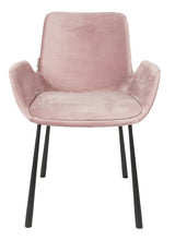 Zuiver Brit Spisebordsstol m/armlæn - Pink - Unoliving.com