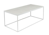 Zuiver Glazed Sofabord 93x43 - Hvid - Unoliving.com