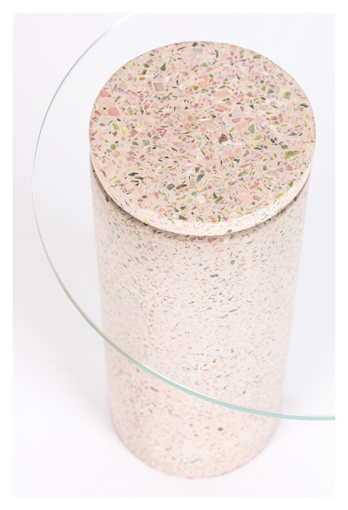 Zuiver Rosalina Sidebord - Pink Terrazzo, Ø40 - Unoliving.com