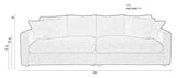 Zuiver Sense 3-pers. Sofa - Cream - Unoliving.com