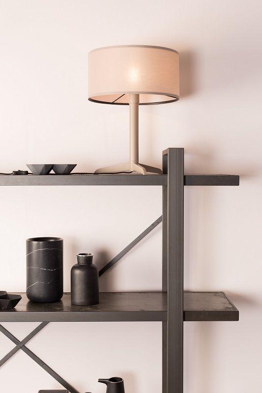 Zuiver Shelby Bordlampe Ø36 - Taupe - Unoliving.com