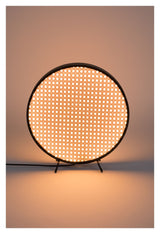 Zuiver Sien Bordlampe - Sort/Rattan, Ø34 - Unoliving.com