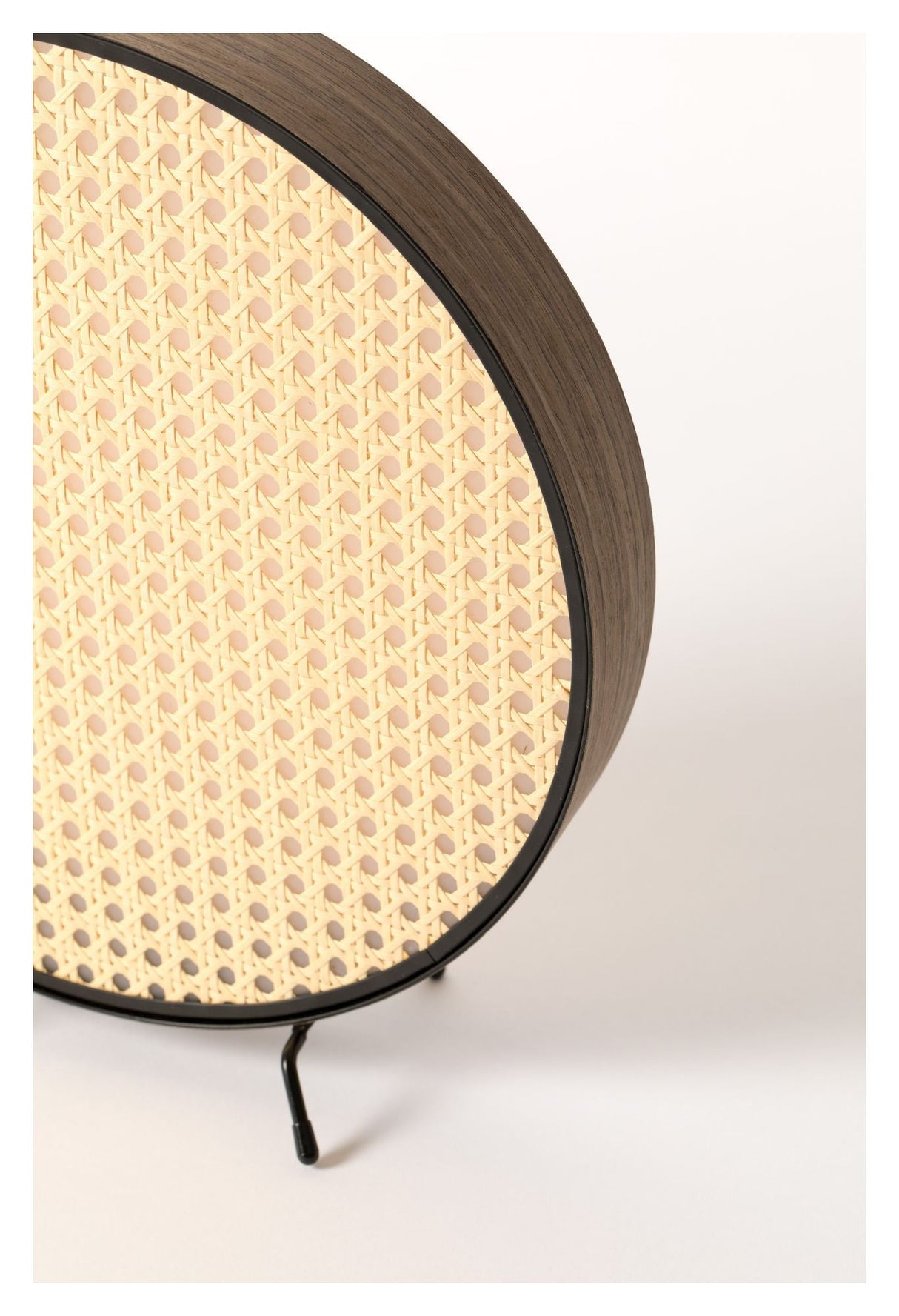 Zuiver Sien Bordlampe - Sort/Rattan, Ø34 - Unoliving.com