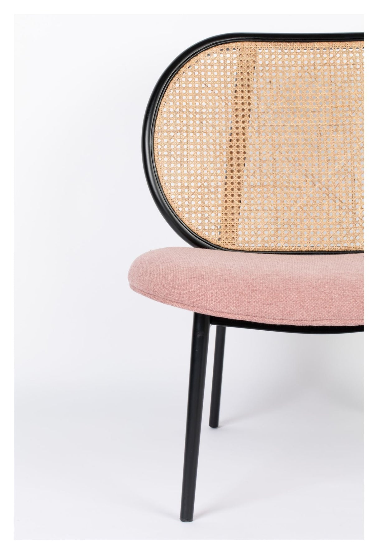 Zuiver Spike Loungestol - Pink/Natur - Unoliving.com