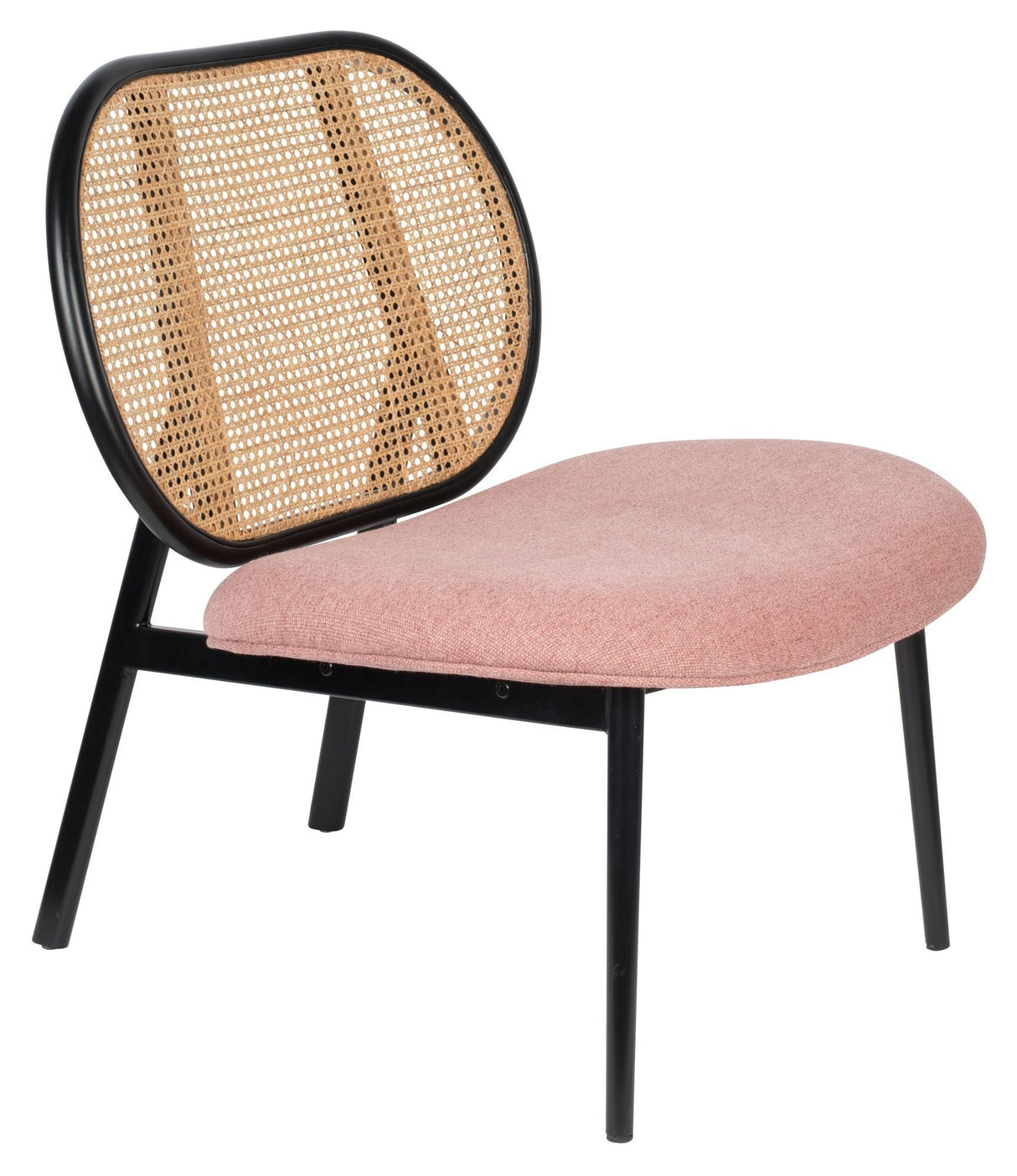 Zuiver Spike Loungestol - Pink/Natur - Unoliving.com