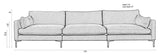 Zuiver Summer 4,5-pers. Sofa, Coffee - Unoliving.com