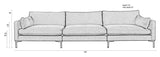 Zuiver Summer 4,5-pers. Sofa - Latte - Unoliving.com