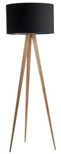 Zuiver Tripod Wood Gulvlampe - Sort - Unoliving.com