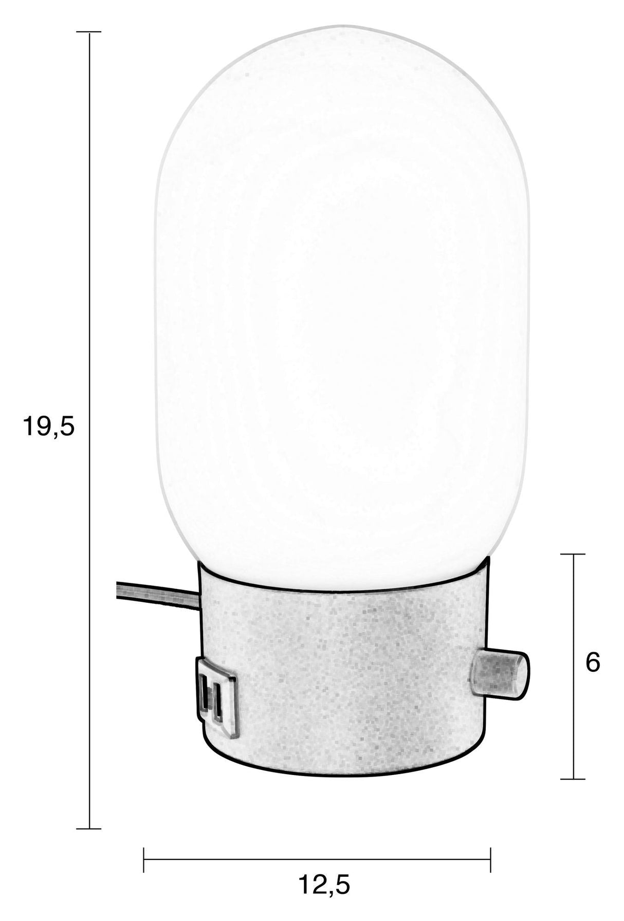 Zuiver Urban Charger Bordlampe - Gylden