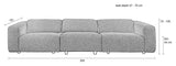 Zuiver Wings 4,5-pers. Sofa, Natur - Unoliving.com