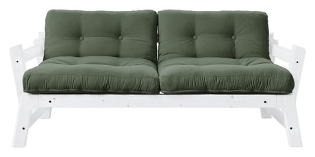 Step Sovesofa, Olive Green/Hvid - Unoliving.com