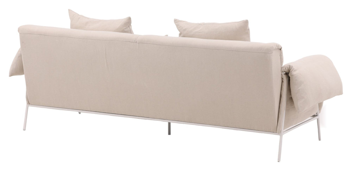 Öckerö 3-pers sofa - Hvid/beige linned - Unoliving.com